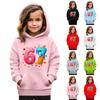 Толстовки для девочек-подростков, толстовки с длинным рукавом, пуловер с завязками, симпатичная толстовка большого размера