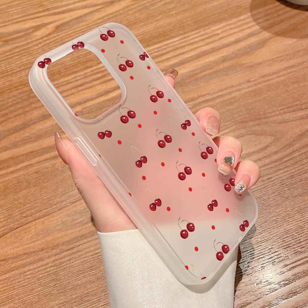 Чехлы для мобильных телефонов iPhone 11 13 15 Pro Max 12 14 Pro Max Чехол для iPhone 16 15 Plus 13 Pro 12 Матовая текстура с рисунком в виде мультяшных цветов