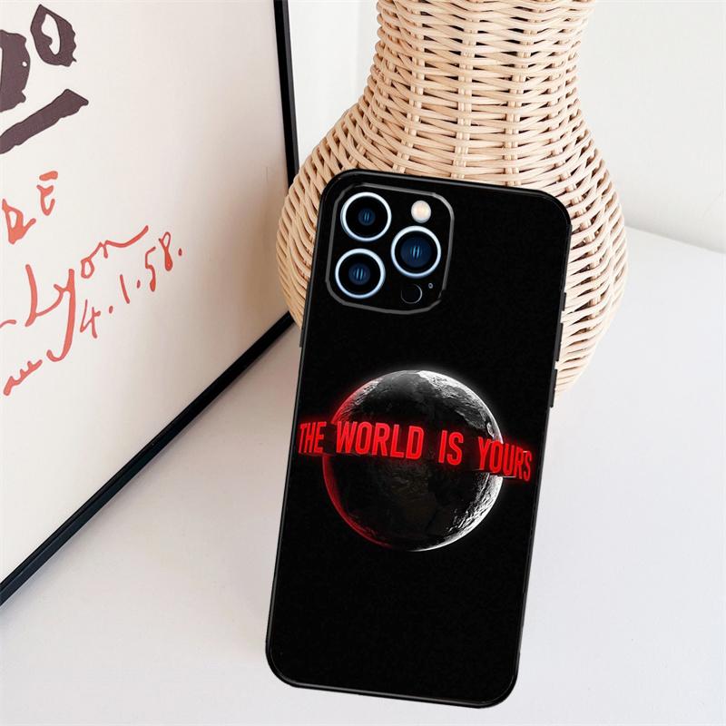 Чехол Scarface The World Is Yours для iPhone 16 15 Pro 12 13 Mini 11 14 Pro Max XS X XR Plus Задняя крышка