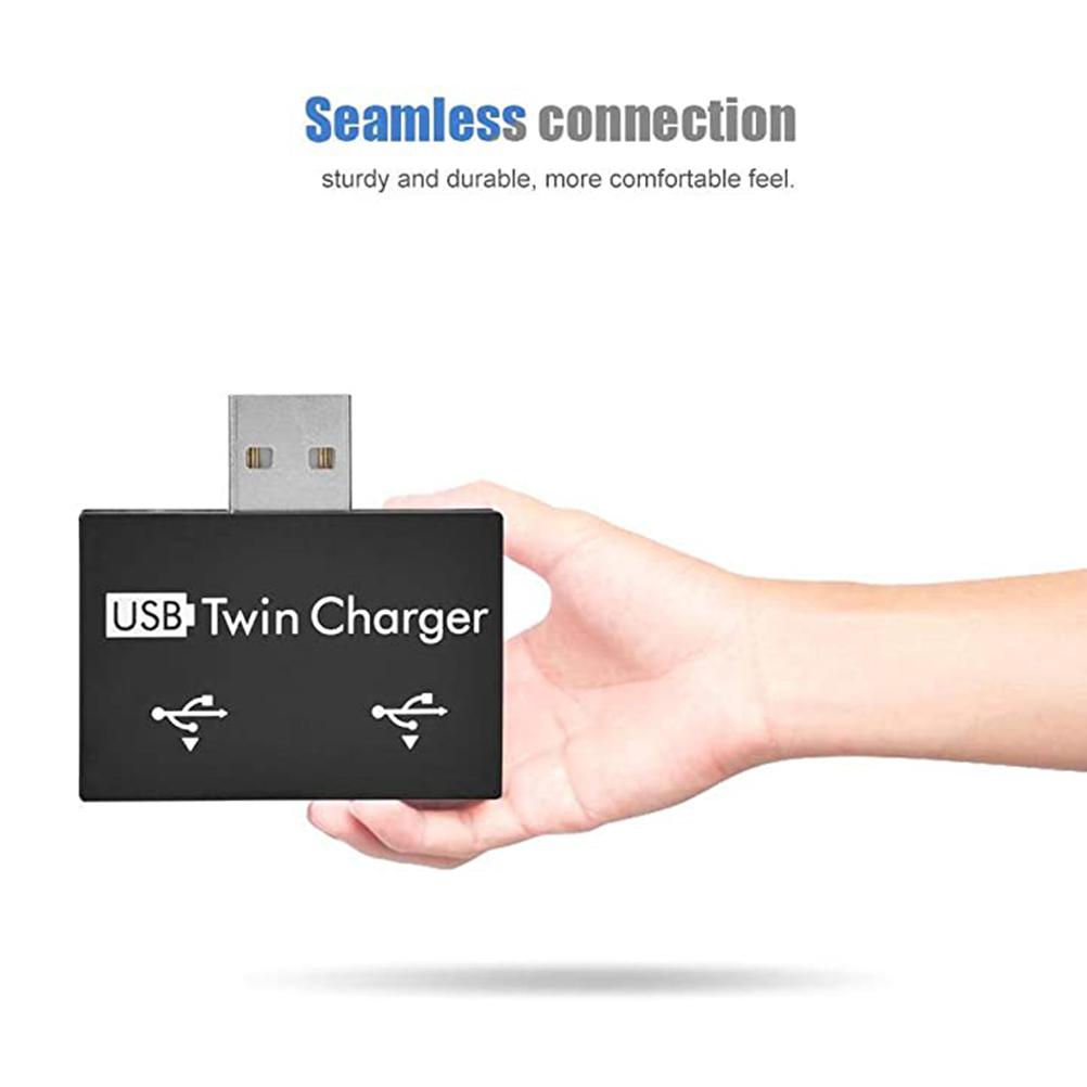 Мини USB-концентратор, 2 порта, USB-разветвитель, адаптер-конвертер для USB-флешек ПК