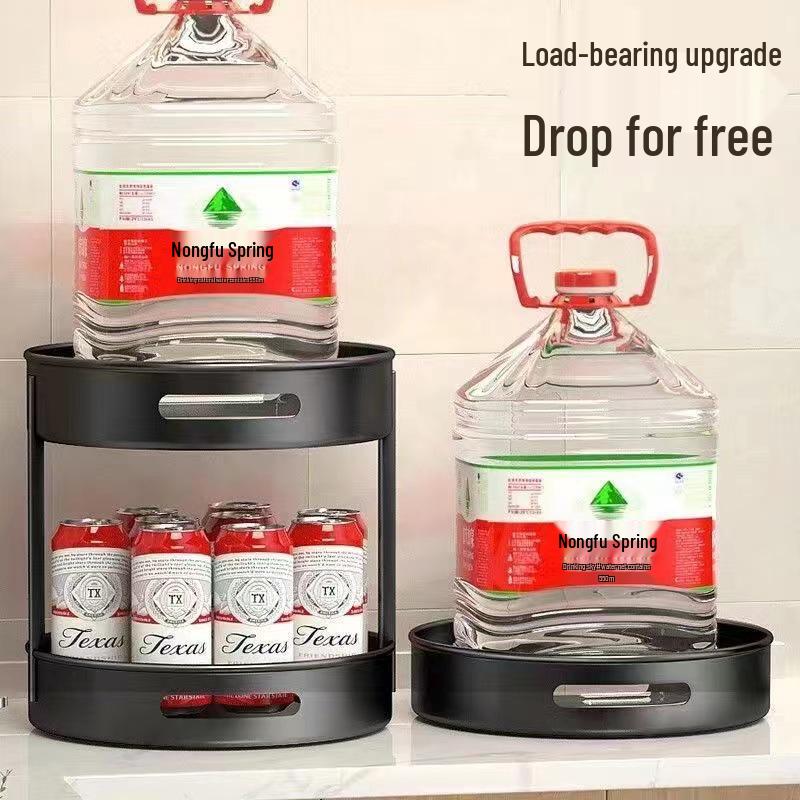 360° Rotating Spice Rack: Multifunctional Kitchen Condiment Storage Box