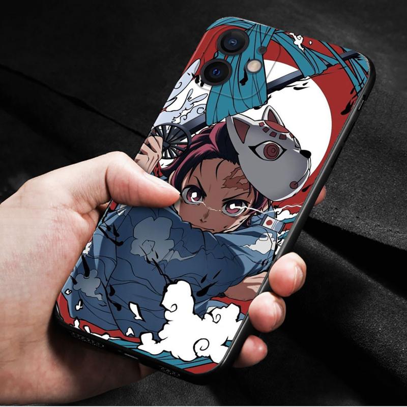 Чехол для телефона для Apple Iphone 14 13 12 11 Pro Max 13 12 Mini Xs Max Xr X 7 8 6 6s Plus, чехол аниме Demon Slayer Nezuko Tanjirou