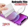 2 шт. подходит для гидрогелевой пленки серии Iphone, полноэкранная защитная пленка, мягкая пленка для мобильного телефона, высокочувствительная защитная пленка (Не закаленная пленка)
