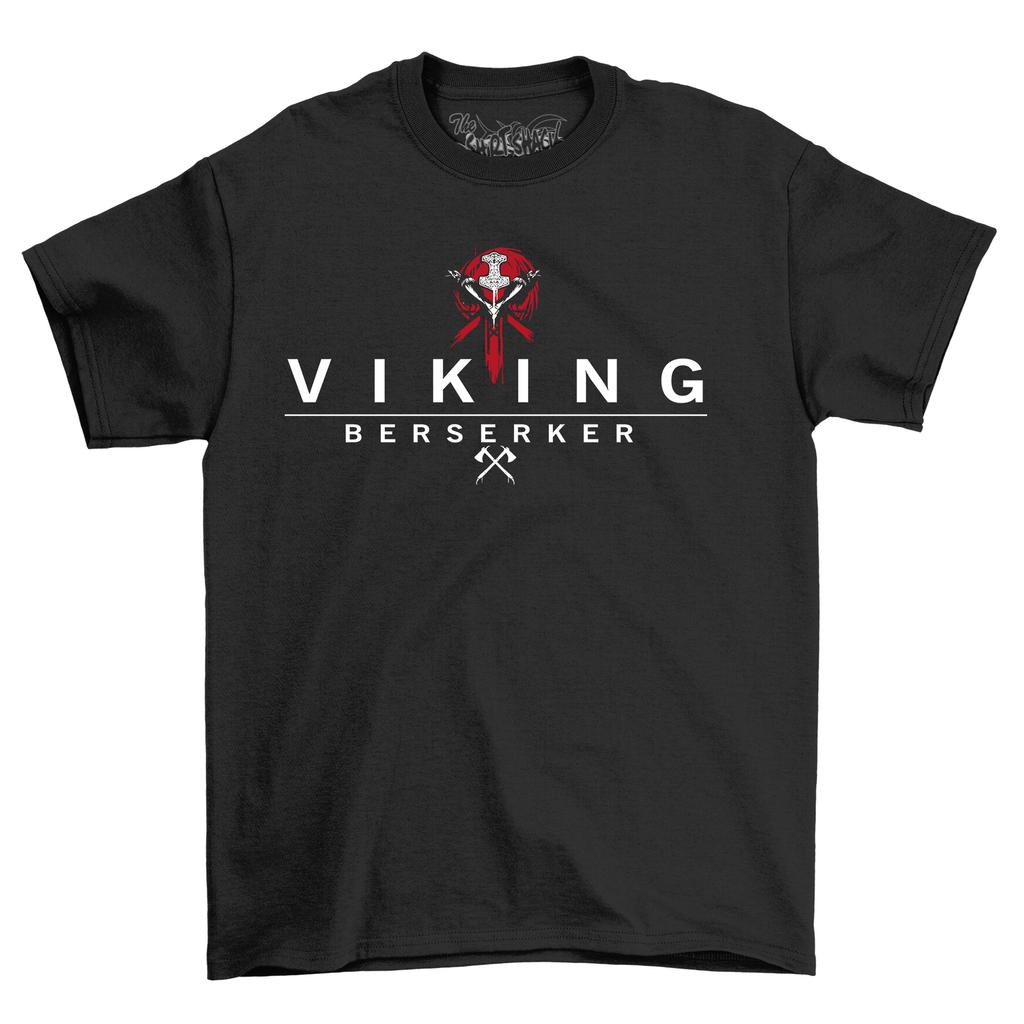 Viking Berserker T-Shirt Mens Womens Tees Top - Unleash Your Inner Warrior! Funny Viking Tee for Men