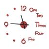 Acrylic Wall Sticker Clock with Luminous Function, Silent Living Room Wall Clock