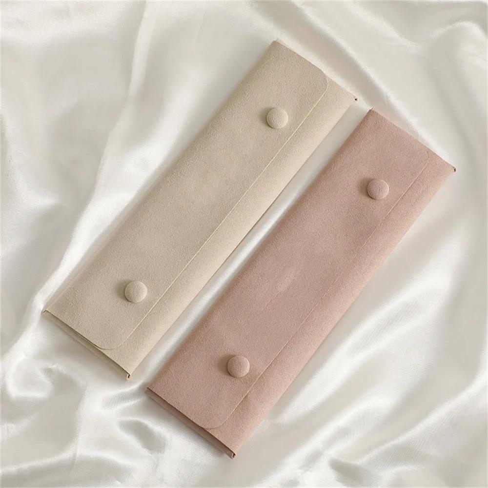 Microfiber Fabric Jewelry Pouch Mini Size Jewelry Holder Portable Pendant Package Gift Packaging