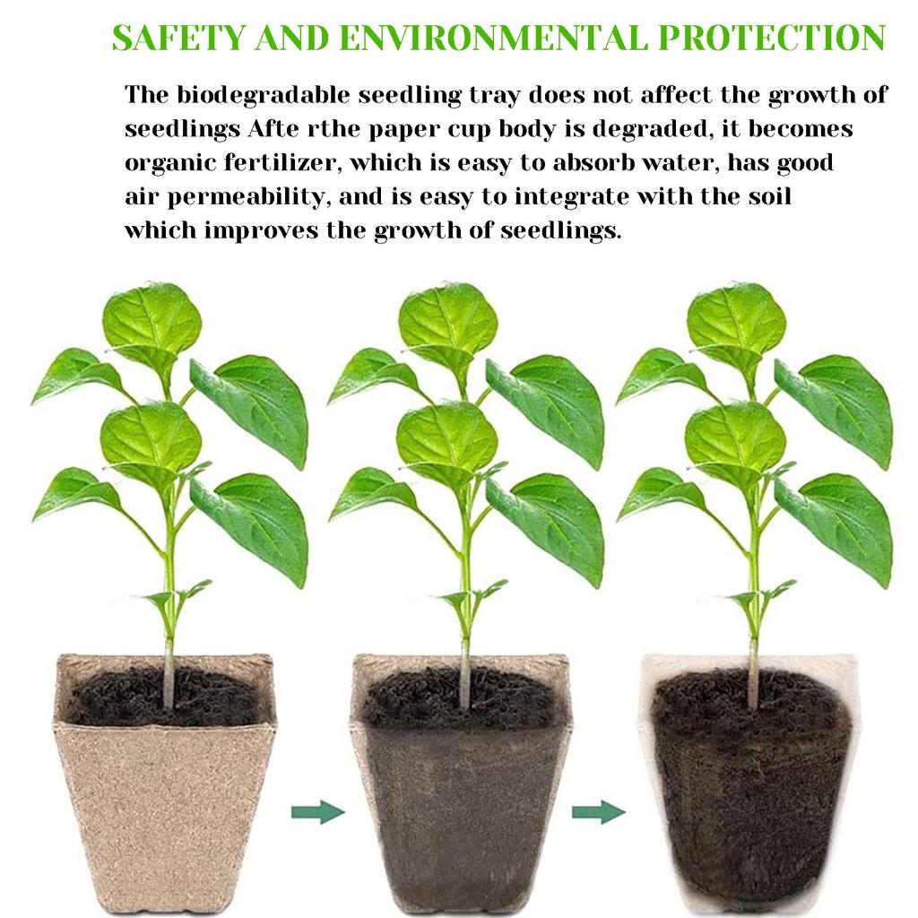 Торфяные горшки Лотки для семян Горшки для рассады Лотки для проращивания 10 ячеек