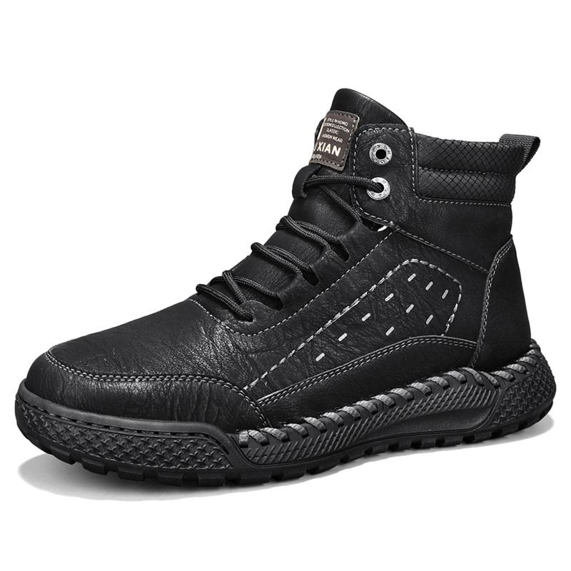 Модные высококачественные мужские повседневные кожаные туфли ручной работы, легкие нескользящие туфли для ходьбы, антискользящие туфли для вождения, обувь для пеших прогулок