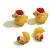 Christmas Little Duck Mini Resin Craft Figurine Model Doll House Home Decor Miniature Fairy Garden Decoration Accessories Modern