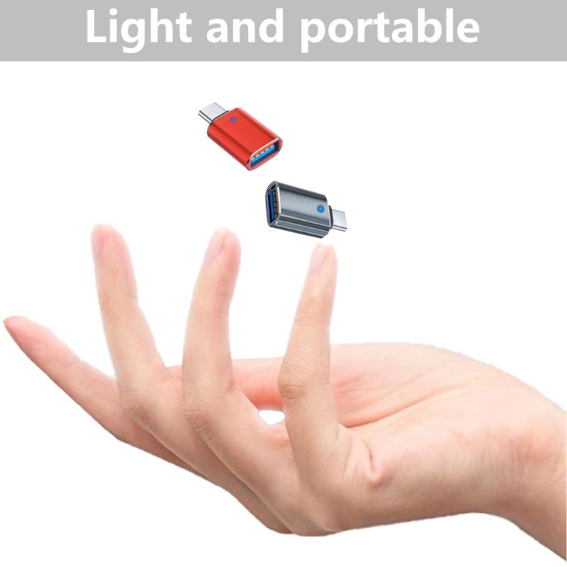 Short USB C to USB Adapter USB Ctype Female to USB3.0 Male Adapter Connectors OTG Adapter for Phone Laptops