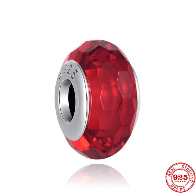 925 стерлингового серебра DIY ювелирные изделия помада высокие каблуки любовь сердце гантель яблоко шарм браслет из бисера