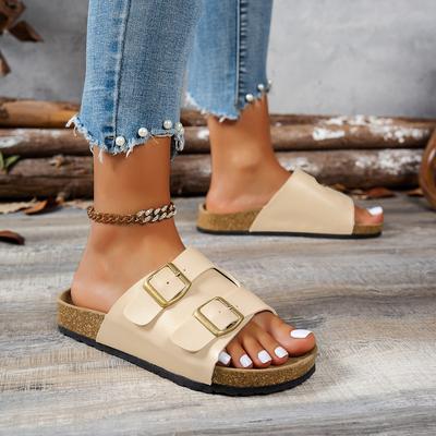 Модные женские тапочки 2025 Новые удобные тапочки на резиновой подошве Тренд Повседневный стиль Обувь Женские Большого размера Плоские сандалии Шлепанцы Женские