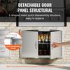 VEVOR BBQ Access Door, 915x610 mm Double Outdoor Kitchen Door, Stainless Steel Flush Mount Door, Wall Vertical Door with Handles, for BBQ Island