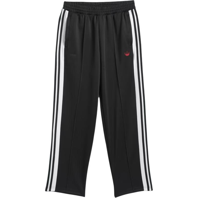 adidas Оригиналы Весна/Лето 25 Классическая Спортивная Серия Полосатые Ретро Удобные Мягкие На шнуровке Прямые Повседневные Брюки Унисекс Низ Черный JP1165