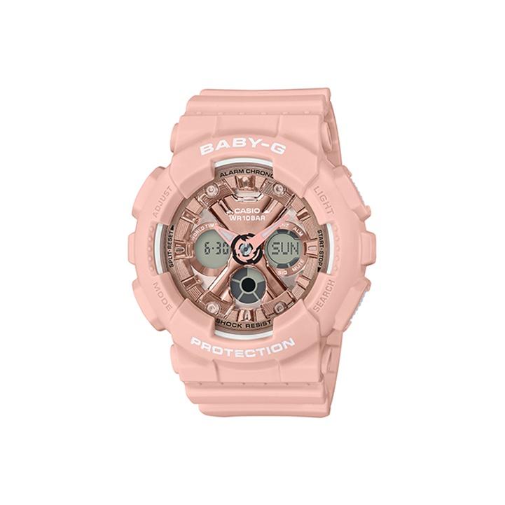 Casio Женские часы BABY-G Розовые BA-130-4APRD BA-130-4APRD