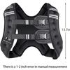 Adjustable Weighted Vest for Women Men 8 12 16 20 25 30 Lbs with Reflective Stripe for Strength Training Running Cardio Workout Fitness