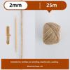 Цветная пеньковая веревка в винтажном стиле для поделок и фотозажимов (1,5-2 мм, 25м/50м/100м)