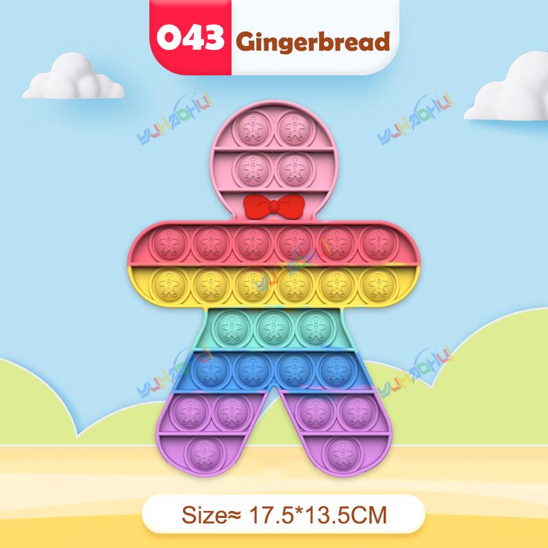 Радужный Поп Пуш Пузырь Непоседа Игрушки Антистресс для Взрослых Детей Особые Потребности Сенсорные Игрушки Интерактивные Игрушки для Детей