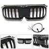 Gloss Black Front Bumper Kidney Grill Grille Compatible for BMW X1 U11 U12 2023-2024