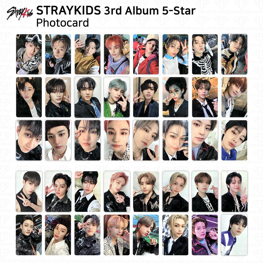 Stray Kids 3-й альбом, 5-звездочная официальная фотокарточка, стандартная версия, цифровая упаковка, версия KPOP