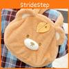 Leaf Bear Cartoon Plush Shoulder Bag Large Capacity Outdoor Leisure Handbag