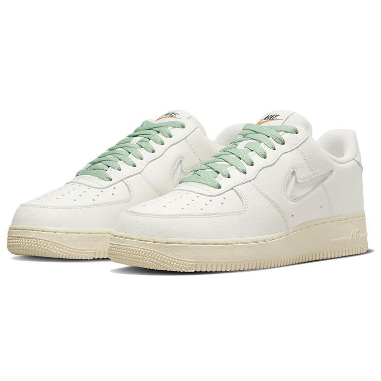 Nike Air Force 1 07 Premium Vintage Certified Fresh Men Sneakers White Sail Enamel-Green DO9785-100