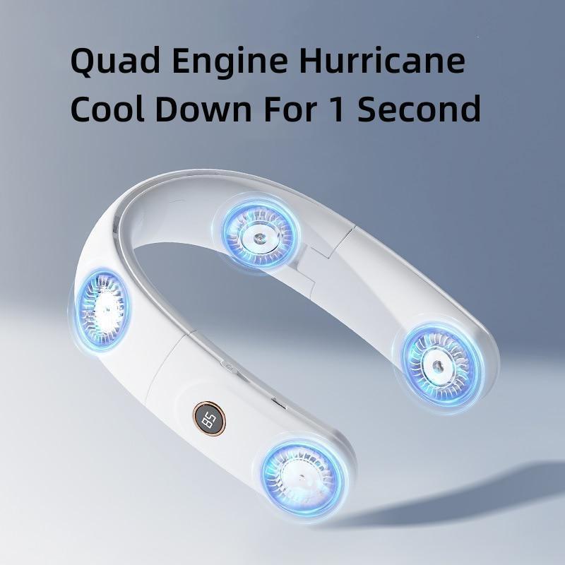 Portable Neck Fan Hanging Neck Wireless FAN Mini Bladeless Fans Ventilador Cooling USB Rechargeable Mute Fans For Outdoor Sports