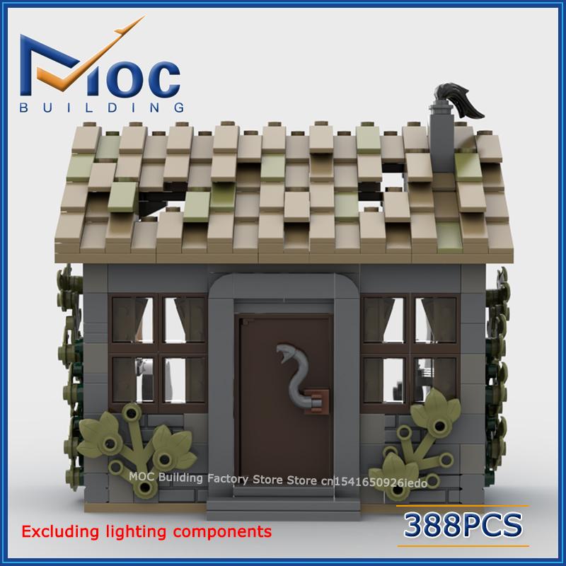 Знаменитый Замок из Фильма MOC Строительные Блоки Сцена Классная Комната Ванная Общая Комната Модель Коллекция Кирпичиков Игрушки для Витрины Праздничные Подарки