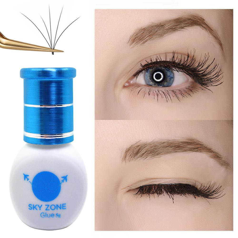 Принадлежности для наращивания ресниц, клей Sky Zone Colas, 5 г, черный корейский клей для инструментов для макияжа, самый быстрый и сильный