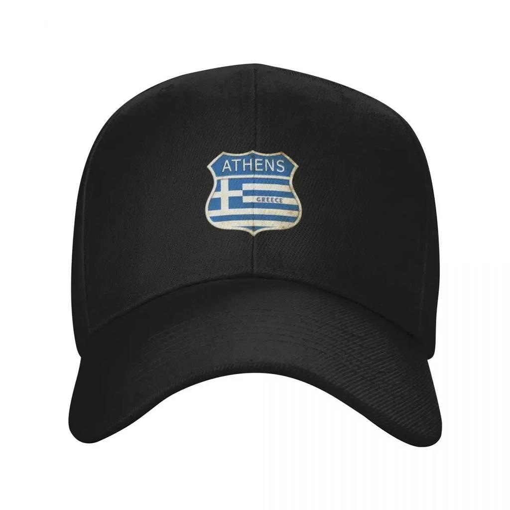 New Athens Greece coat of arms flag design Baseball Cap Rave Streetwear party Hat Women s Unisexs