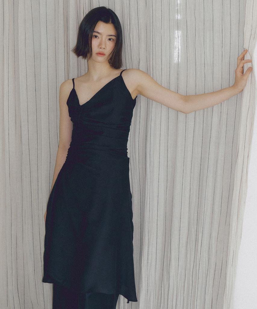 Riorg Asp Long Shirring Ops Black