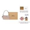 Coach Nolita 19 Микрологотип Застежка-молния Синтетическая кожа Сумка для маджонга Ручная сумка на плечо Маленькие женские сумки Бежевый CW426-SVPWH