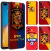 Spain National Flags Black Phone Case For Huawei P10 P20 P30 P40 Lite P50 P60 Art P50E P Smart Z 2018 2020 2021 Pro 2019