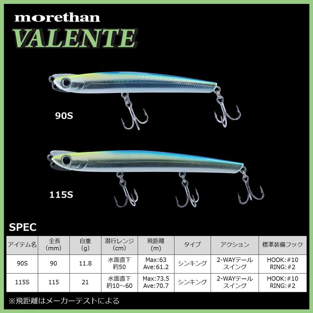 Daiwa Morethan Valente 115S Matte Chart