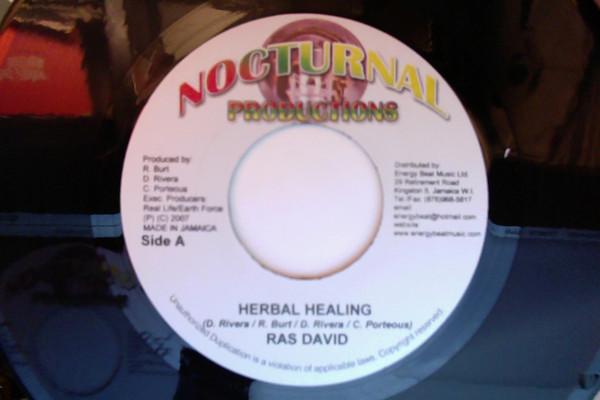 7inch Record RAS DAVID / DETERMINE - Herbal Healing / Hear My Crey NONE Nocturnal Produ 2007 Jamaica Reggae, Ska & Dub Used