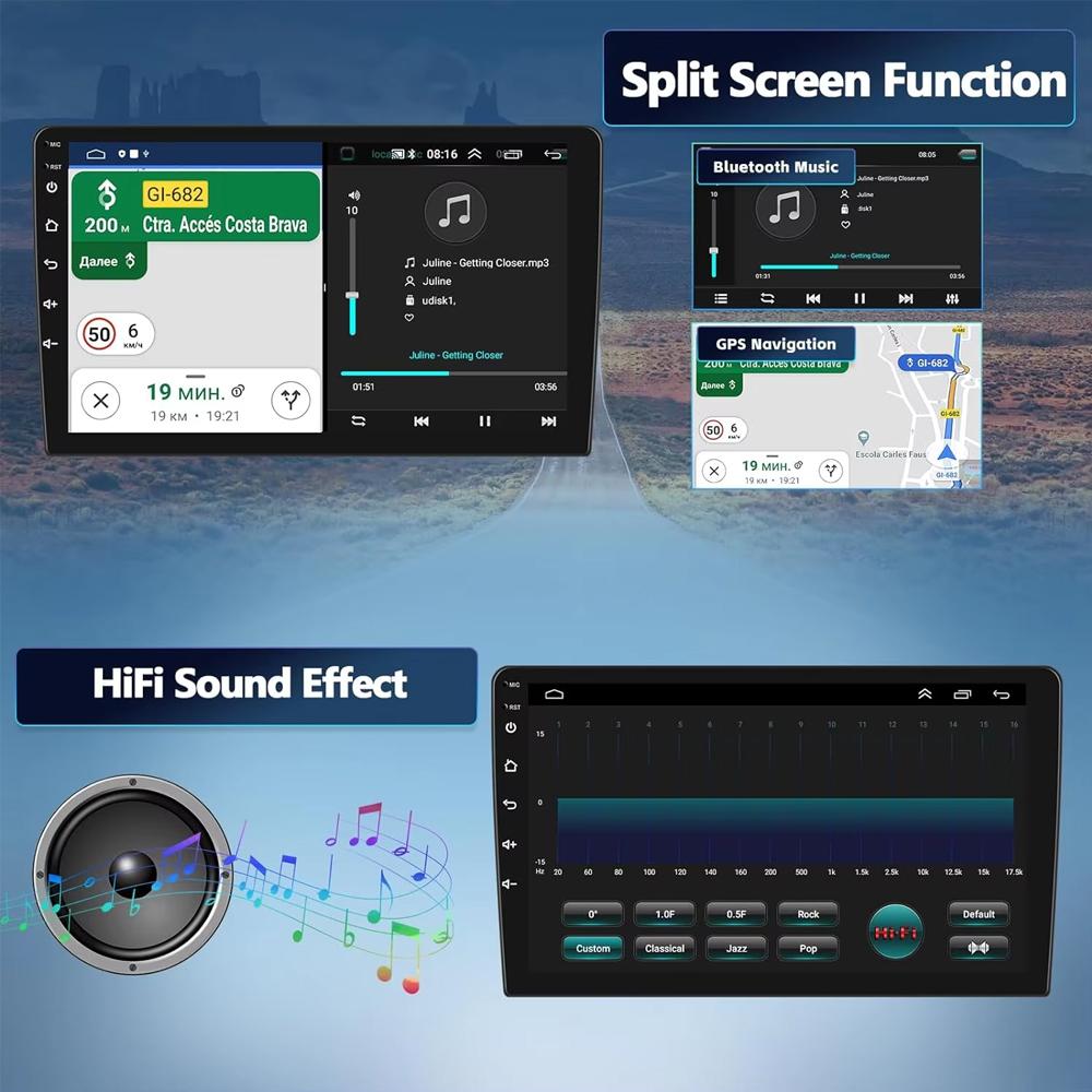 7 Inch 2 Din Android 14 Auto Car Radio Multimedia Video Universal Stereo Carplay GPS For Volkswagen Nissan Hyundai Kia Toyota