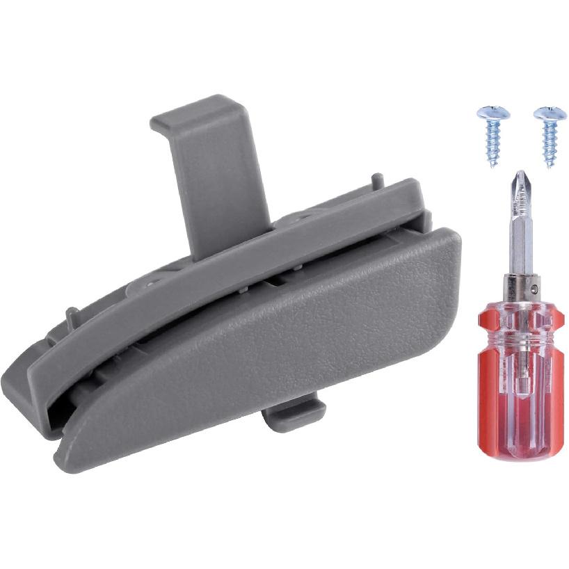 Front Center Console Lid Latch Compatible With 2005-2012 Toyota Tacoma Interior Armrest Console Latch Replacement #58910AD030B0 – Gray 41042