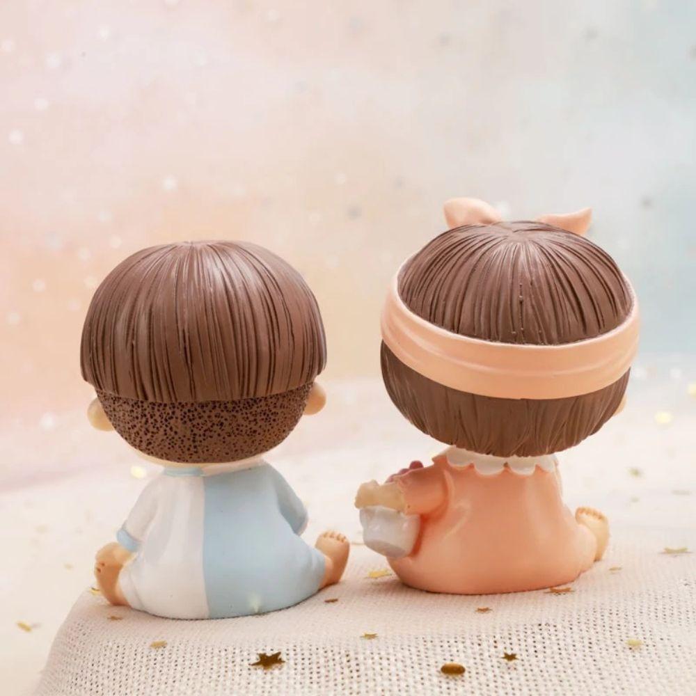 New Cartoon Cake Decoration Cute Creative Birthday Cake Decoration Full Moon Car Decoration Ornament Bottle Baby Model For Girls