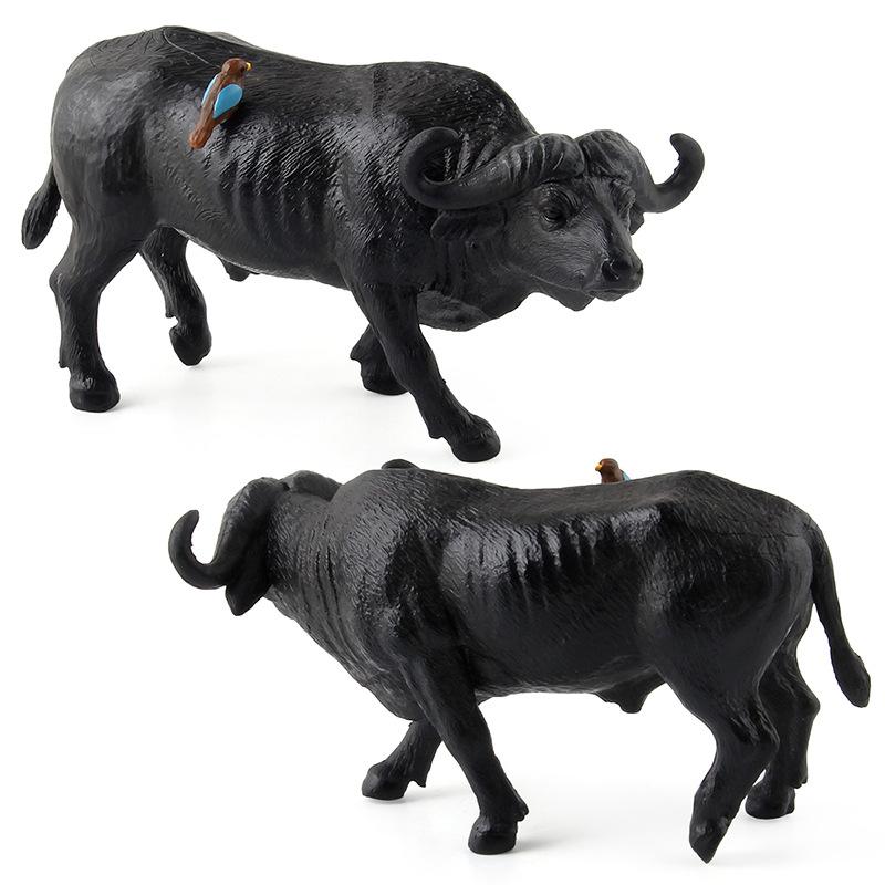 Children'S Educational Science And Education Simulation, Plastic Animal Static Solid Buffalo Model Ornament Toy