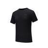 Comfortable Casual Solid Color Simple Versatile Round Neck Quick-Dry Sports Short Sleeve T-Shirt Men Tops Basic-Black 152535110-5