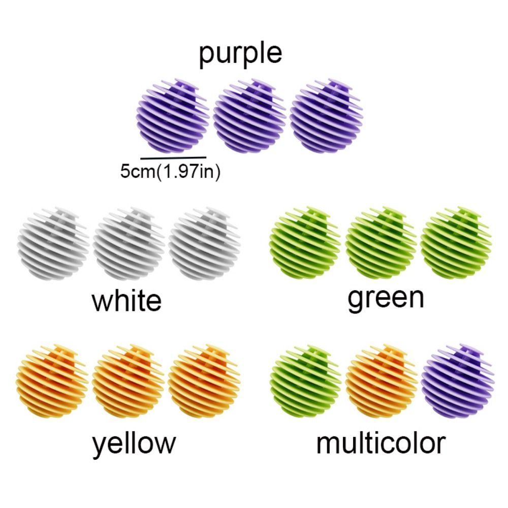 3pcs Reusable Washer Clothes Wash Ball Anti Entanglement Laundry Protective Ball  Home