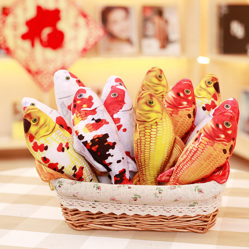 Имитация карпа декоративная подушка Плюшевая игрушка Кои детская кукла тряпичная кукла кукла золотая рыбка креативный подарок съемная и моющаяся