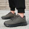 Осенние мужские кроссовки на толстой подошве, повседневная обувь, мужские амортизирующие спортивные туфли, уличная водонепроницаемая обувь для ходьбы, большой размер 48, кожа