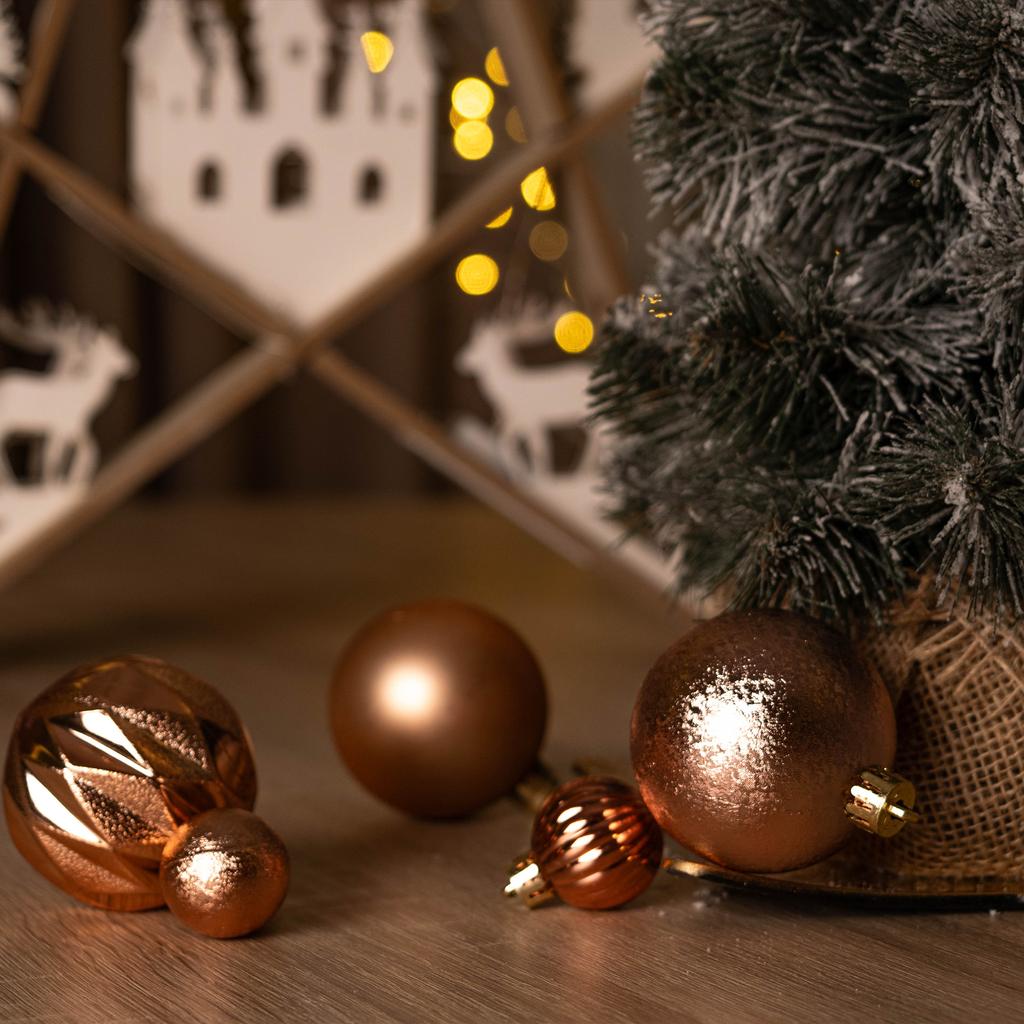 Bombki Choinkowe Nietłukące Bombka Na Choinkę Ozdoby Świąteczne Zestaw 44x