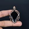 Black Onyx Jewelry, 999 Copper Wire Wrapped Pendant Handmade Gemstone Jewelry, Gifts For Wife Brand New Pendant