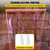 Fountain Spillway 36.2x3.2x8.1 Inch, Pool Waterfall Fountain 17 Colors Led, Pool Water Fall Kit With Remote, Pool Spillway Solid Acrylic Pool
