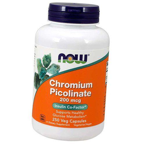 Пиколинат Хрома, Chromium Picolinate 200, Now Foods  100вегкапс (36128026)
