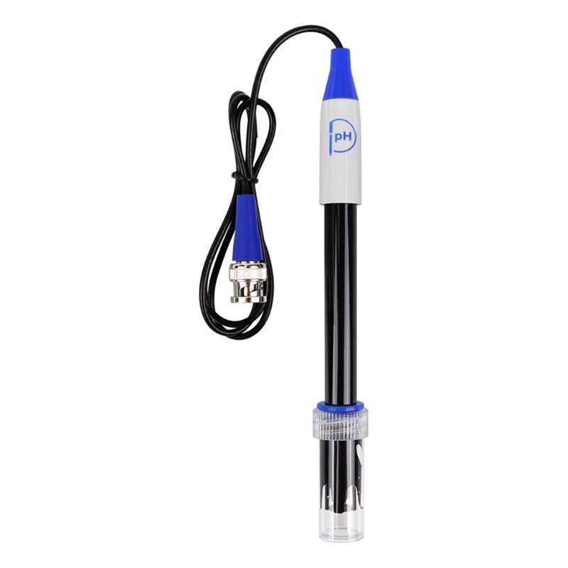 0-14pH Electrode Probes BNC Connector Cable for 0-14pH Meter Monitors Controllers Test Sensors Replace for Aquariums