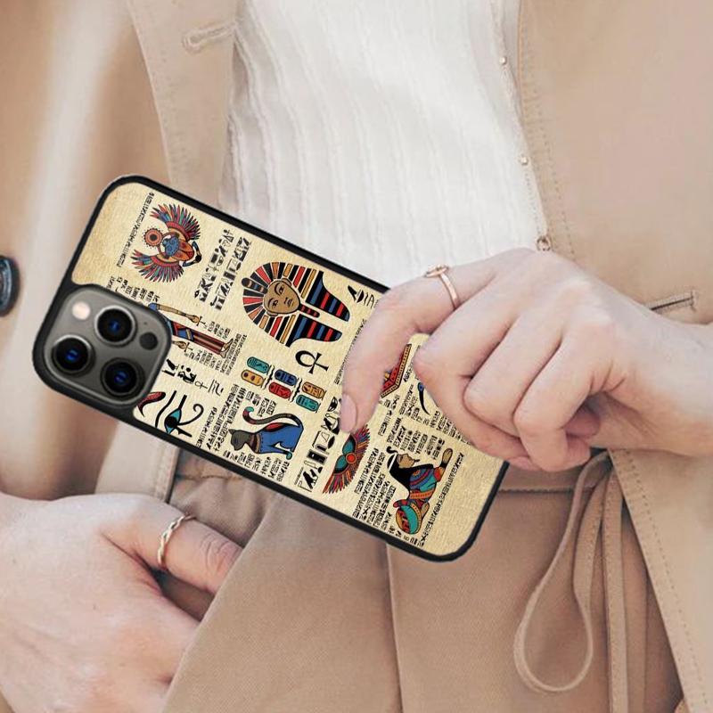 Египет Нефертити Анубис Анх Фараон Магнитный Чехол для Телефона ДЛЯ APPLE iPhone 17 Air 16 14 13 12 Pro Max 15 Plus MagSafe Чехол