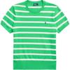 Polo Striped Pony Embroidered Pullover Short Sleeve Knit Top Women Tops Green 211891886-005